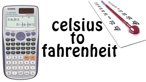 convert celsius  fahrenheit  scientific calculator celsius  fahrenheit youtube