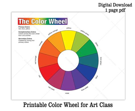 art color wheel drawing lupongovph