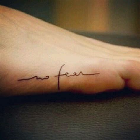 no fear foot tattoo feet tattoos fear tattoo tattoos