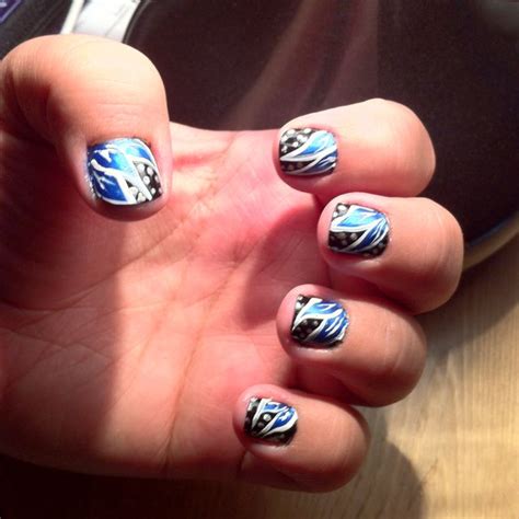 blue lotus nails    nails nails cool nail designs