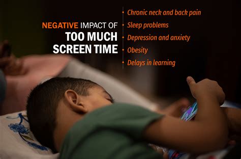 negative impact of too much screen time