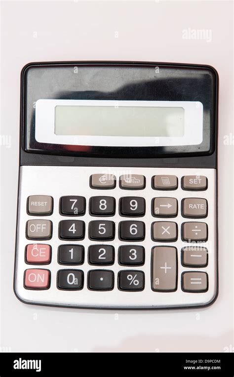 euro calculator  calculate  accounts stock photo alamy