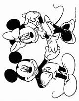 Mickey Minnie Mouse Holding Coloring Hands Pages Disneyclips Disney Friends Daisy Gif Color Print Duck Donald Christmas Minie Pluto Choose sketch template