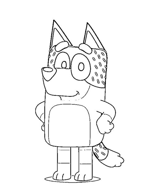 bandit heeler coloring page funny coloring pages
