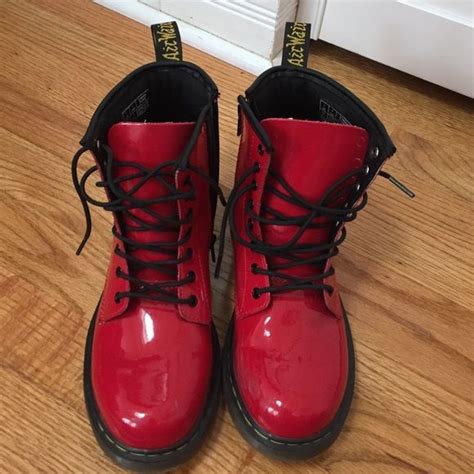 red dr martens dr martens shoes shoe laces boots