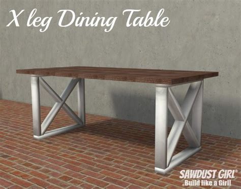 leg dining table sawdust girl
