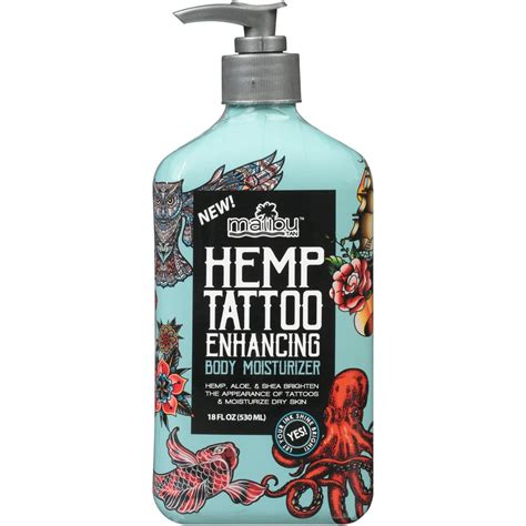 malibu tan hemp tattoo enhancing body moisturizer  fl oz walmart