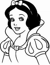 Snow Coloring Pages Disney Princess Printable Snowwhite Cartoon Color Sheet sketch template