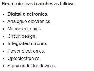 electronics electronic circuitscomponentsparts  applications