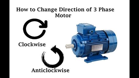 change motor rotation direction youtube