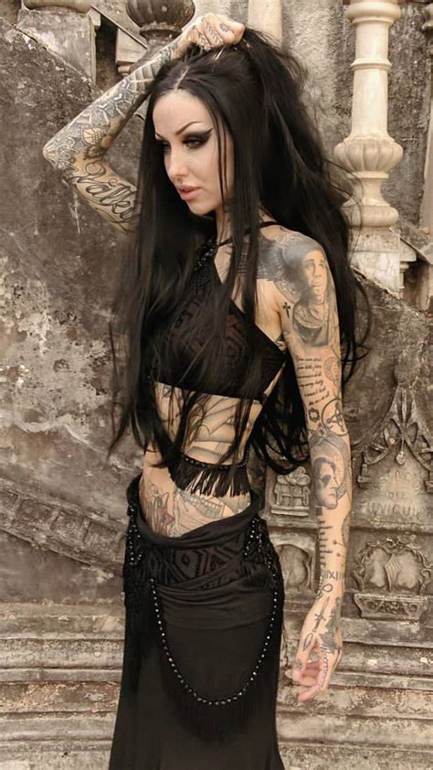 Tattooed Girl ~ ~ Gothic Outfits Gothic Girls Goth Girls