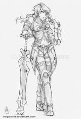 Warrior Coloring Female 28kb 344px sketch template