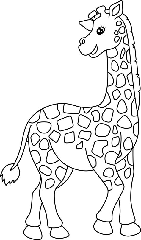 giraffe outline  coloring pages