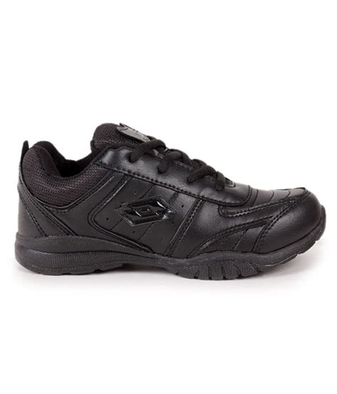 lotto black velcro boys school shoes price  india buy lotto black