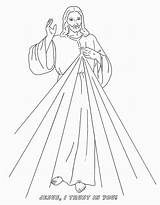 Mercy Divine Coloring Faustina Jesus Pages Para Sunday Catholic Kids Saint Clipart Misericordioso Colorir Desenho Drawing October Clip St Trust sketch template
