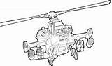 Apache Ah Helicopter Cartoon Mcdonnell Douglas sketch template