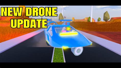 drone update speed test jailbreak update review roblox jailbreak youtube