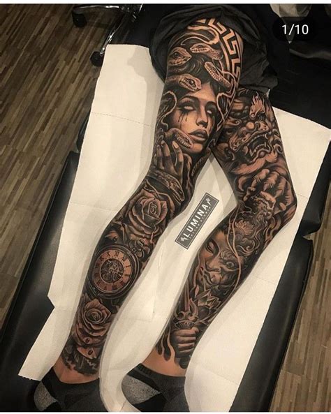 pin  katherin  tatuaze leg tattoos women full leg tattoos leg