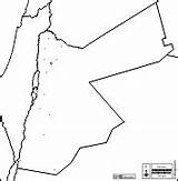 Maps Jordan Map Outline Boundaries Governorates Names Blank Cities الاردنيه المملكه Main sketch template
