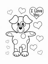 Kleurplaten Liefdes Kleurplaat Hond Tekeningen Hartjes Liefde Hart Moederdag Leuke Pixel sketch template