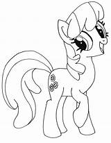 Pony Little Coloring Pages Cheerilee Mlp Color Fluttershy Quartz Cloudy Crafts sketch template