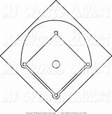 Baseball Coloring Diamond Field Drawing Fursuit Base Pages Paintingvalley sketch template