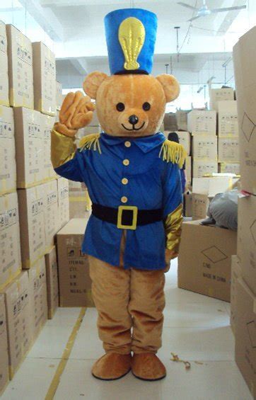 the police officer blue bear cartoon character costume cosplay mascot