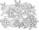 Coloring Adult Illustration Flower Stock Flowers Mandala Circle sketch template