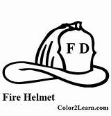 Coloring Firefighter Fire Hat Fireman Helmet Drawing Pages Clipart Truck Book Color Sketch Printable Print Quilt Dave Year Old Decor sketch template