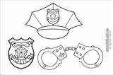 Police Coloring Pages Policeman Template Preschool Community Kids Badge Hat Officer Color Helpers Printable Hats Badges Clipart Projects Printables Craft sketch template