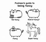Pusheen Coloring Fancy Guide Pages Book Kind Super Unicorn Printable Print Colorat Color Being Planse sketch template