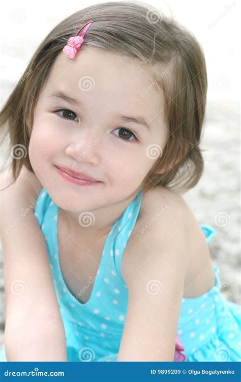 cute toddler girl stock image image  pigtail smiling