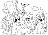 Pony Colorear Crusaders Applejack Colouring Wonder Coloringhome sketch template