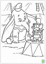 Dumbo Coloring Pages Dinokids Disney Coloringdisney Close sketch template