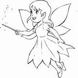 Fairy Outline Pixie Coloring Clipart Vector Little Simple Illustration Drawing Cartoon Pages Clip Outlines Angel Angels Stock Wings Drawings Girl sketch template