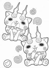 Kai Yokai Komasan Dibujos Disegni Magique Colorare Coloriages Personajes Youkai Sketch Malvorlagen Komajiro Malvorlage Jibanyan Kleurplaten Frères sketch template