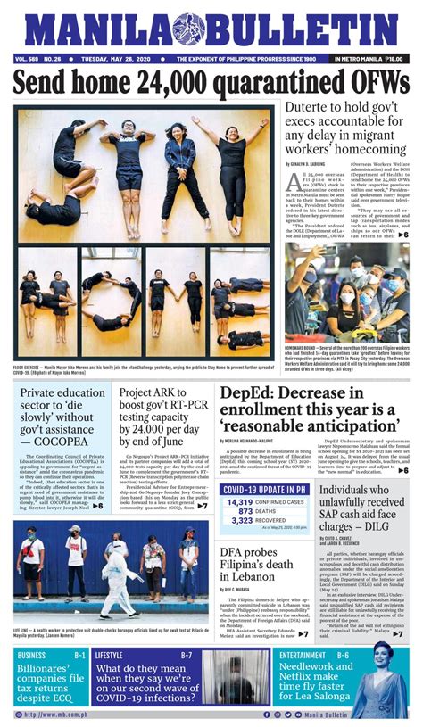 tabloid newspaper philippines 2020 tabloids take break from deciding