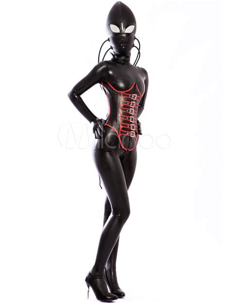 halloween multi color air inflation latex clothes  corset halloween