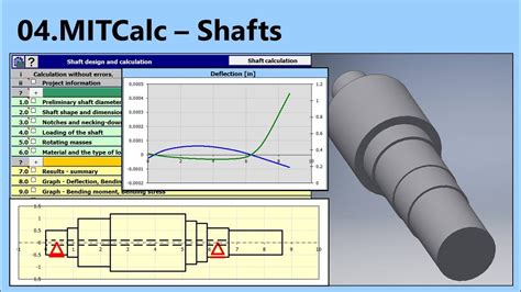 shaft calculation  design mitcalc  youtube