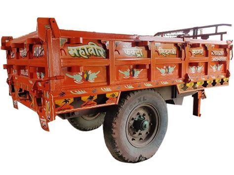 mild steel trolly heavy body tractor trolley size  sqft capacity  ton  rs   sagar