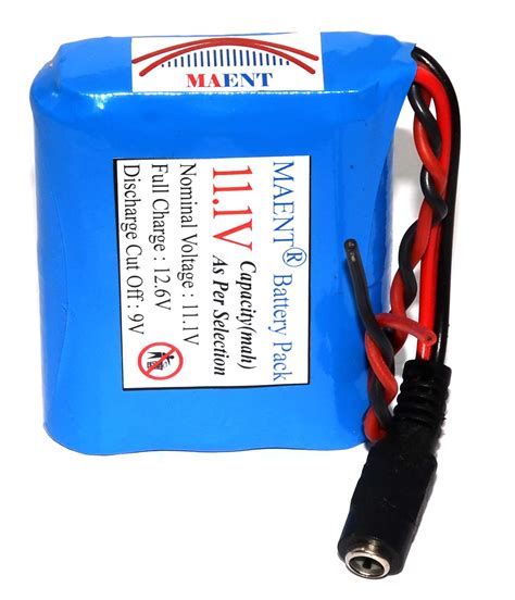 Maent® 12v Li Ion 18650 Lithium Ion Rechargeable Battery Pack 3s1p 11