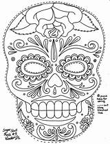 Coloring Dead Pages Skull Mask Template Popular Masks Skulls Dia Muertos sketch template