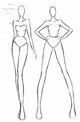 Fashion Drawing Model Sketches Figure Sketch Poses Drawings Croquis Models Mode Dessin Templates Figures Dress Choose Board Chaplin Du Corner sketch template