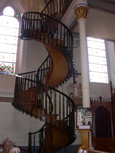 spiral staircase  loretta chapel  carpenter   flickr