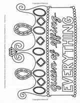 Coloring Pages Sassy Adult Color Sayings Snarky Adults Printable Choose Board sketch template