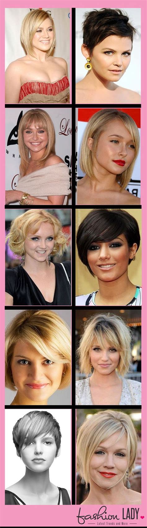 10 sexy short hairstyles for round faces