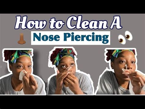clean   nose piercing youtube