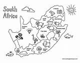 South Provinces Africa Colouring Print African Africas sketch template