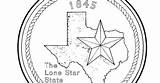 Texas Quarter Coloring State sketch template