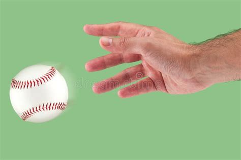 hand throwing  baseball stock photo image  america